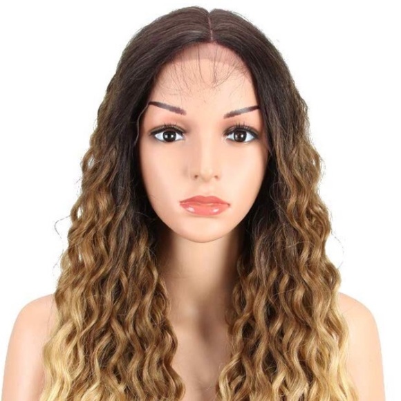 ?Synthia BROWN TO BLONDE OMBRÉ 26” LACEFRONT  WIG main image 6